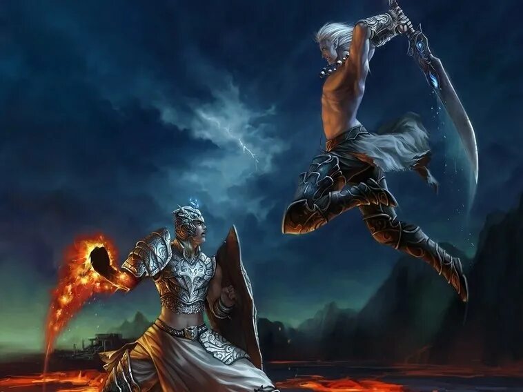 Поединок магов. Магическая битва арт. Маги колдуны ведьмы. Поединок магов. Сражение магов.