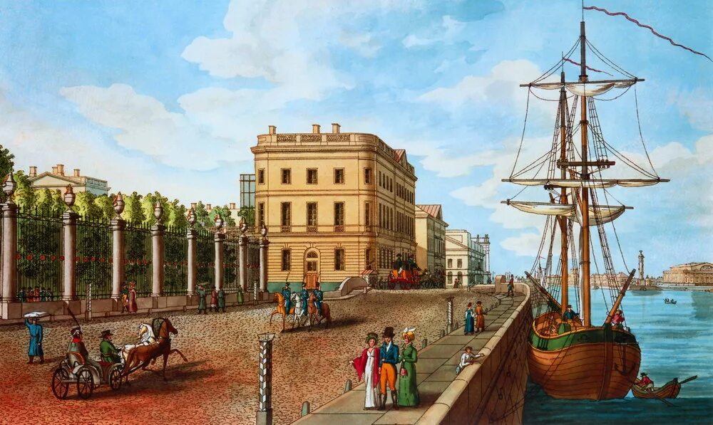 Спб 1700. Беггров «вид Дворцовой набережной» 1826. Набережная Невы у летнего сада 1820.