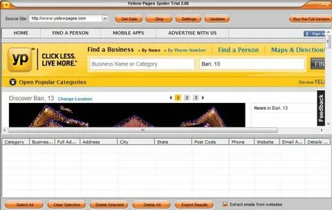 Yellow Pages Spider 2/3.