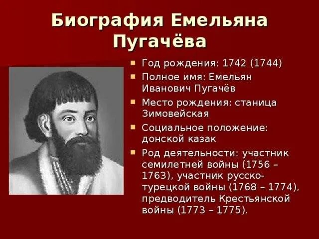 Пугачев с исторической точки зрения