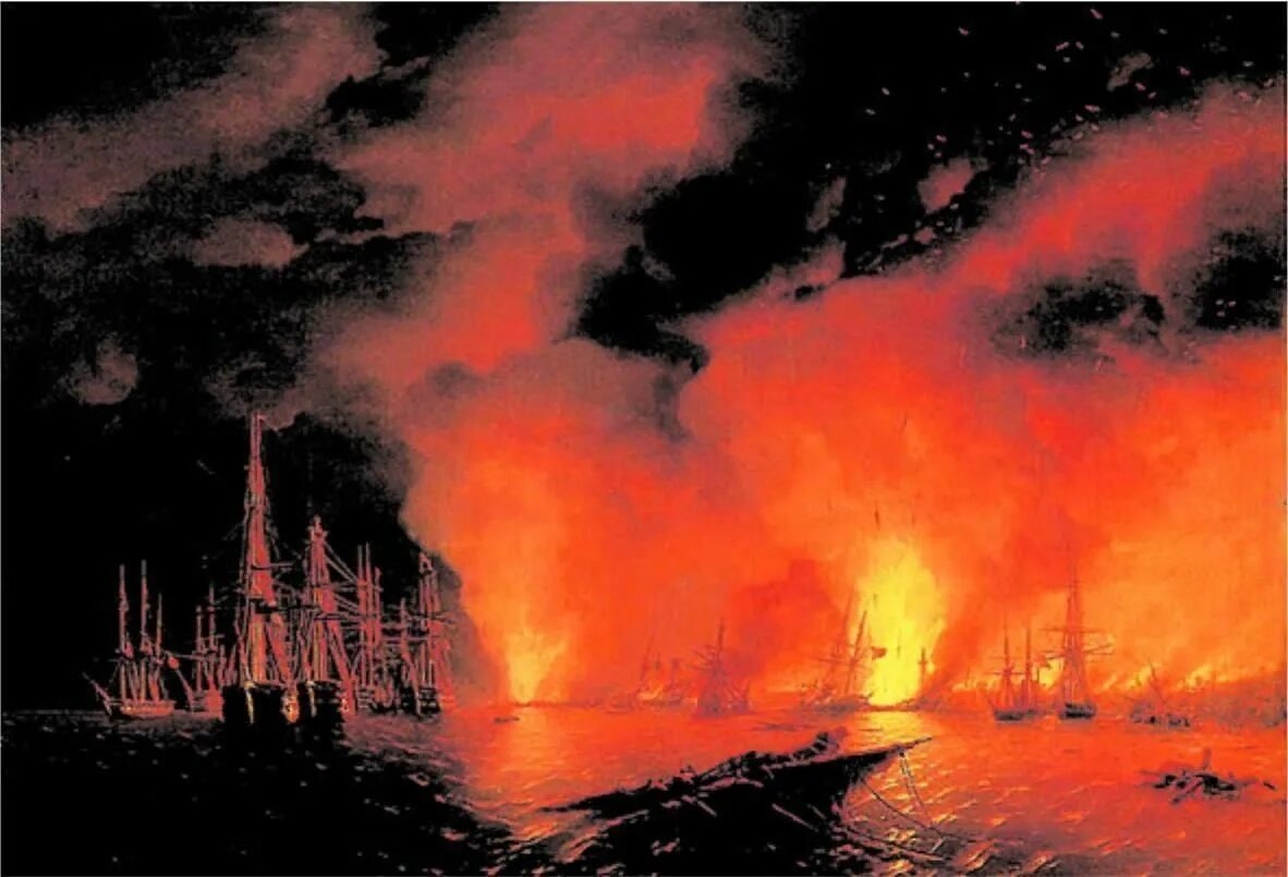 1853 сражение. Айвазовский синопский бой 1853. синопский бой картина айвазовского. иван константинович айвазовский синопский бой 18 ноября 1853 года. синопский бой крымская война.