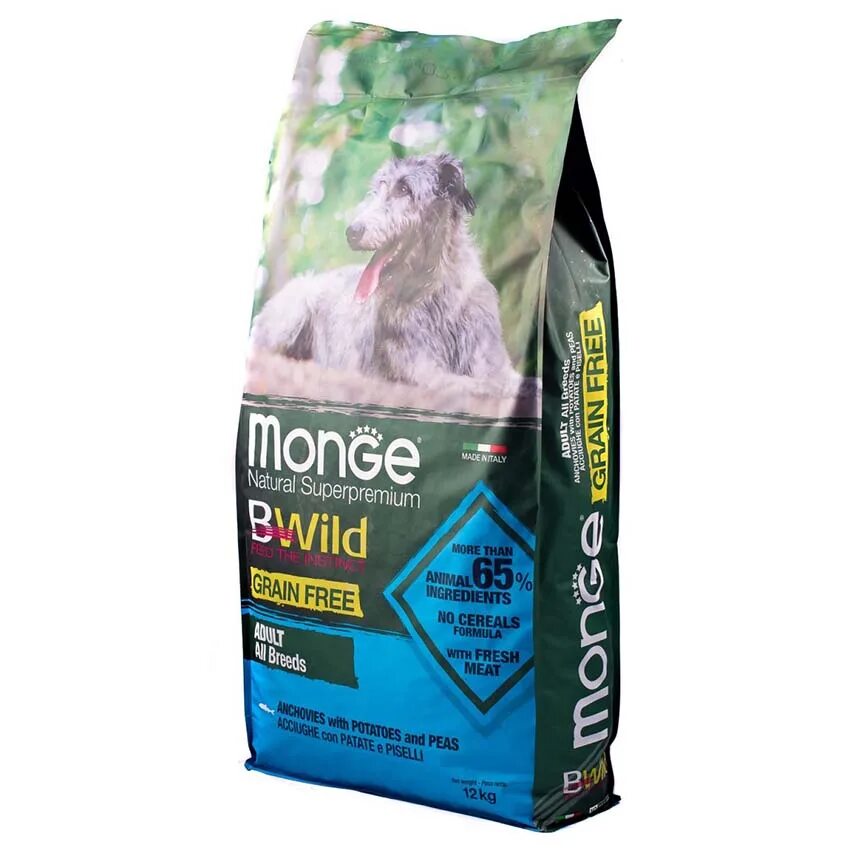 Корм для собак Bwild Monge 12 кг. Monge Bwild для щенков 12 кг. Монж Bwild для собак. Monge корм для собак 12 кг