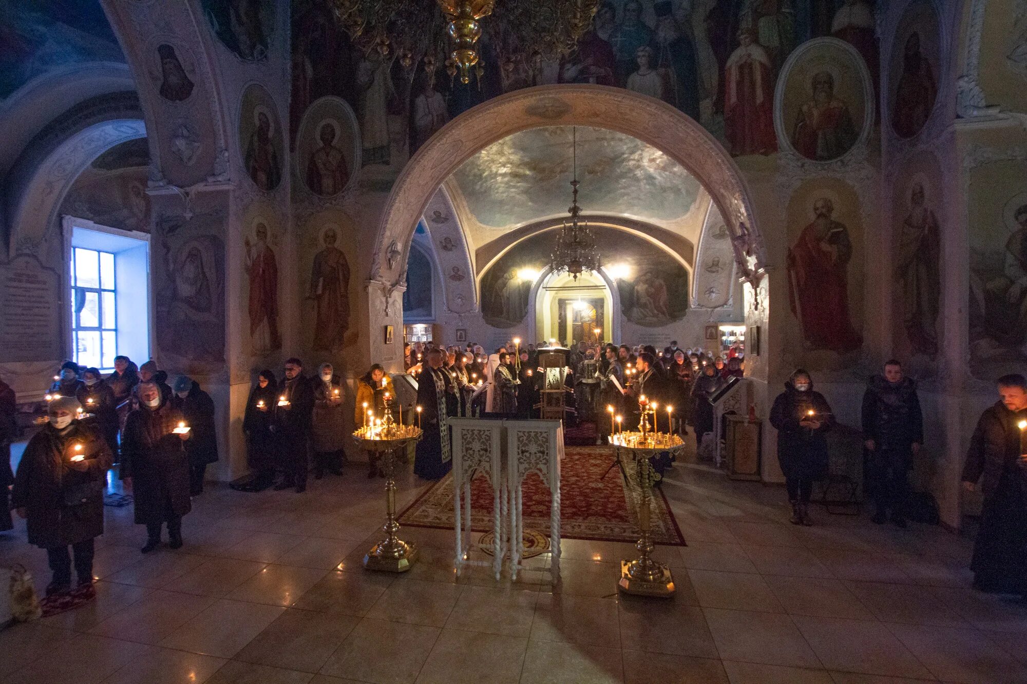 Великое повечерие среда первой седмицы великого поста. Покаянный канон Андрея Критского понедельник. Причастие в Елоховском соборе. Понедельник первой седмицы Великого поста.