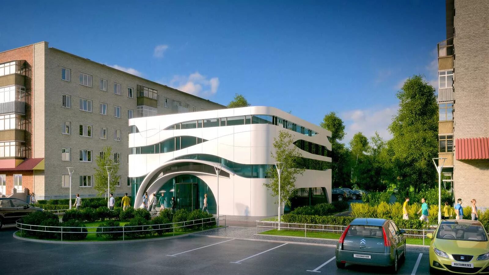 здание бизнес-центра на улице лихачева. арх центр златоуст. здание мастерской. москвы. центрального архива минобороны в подольске.