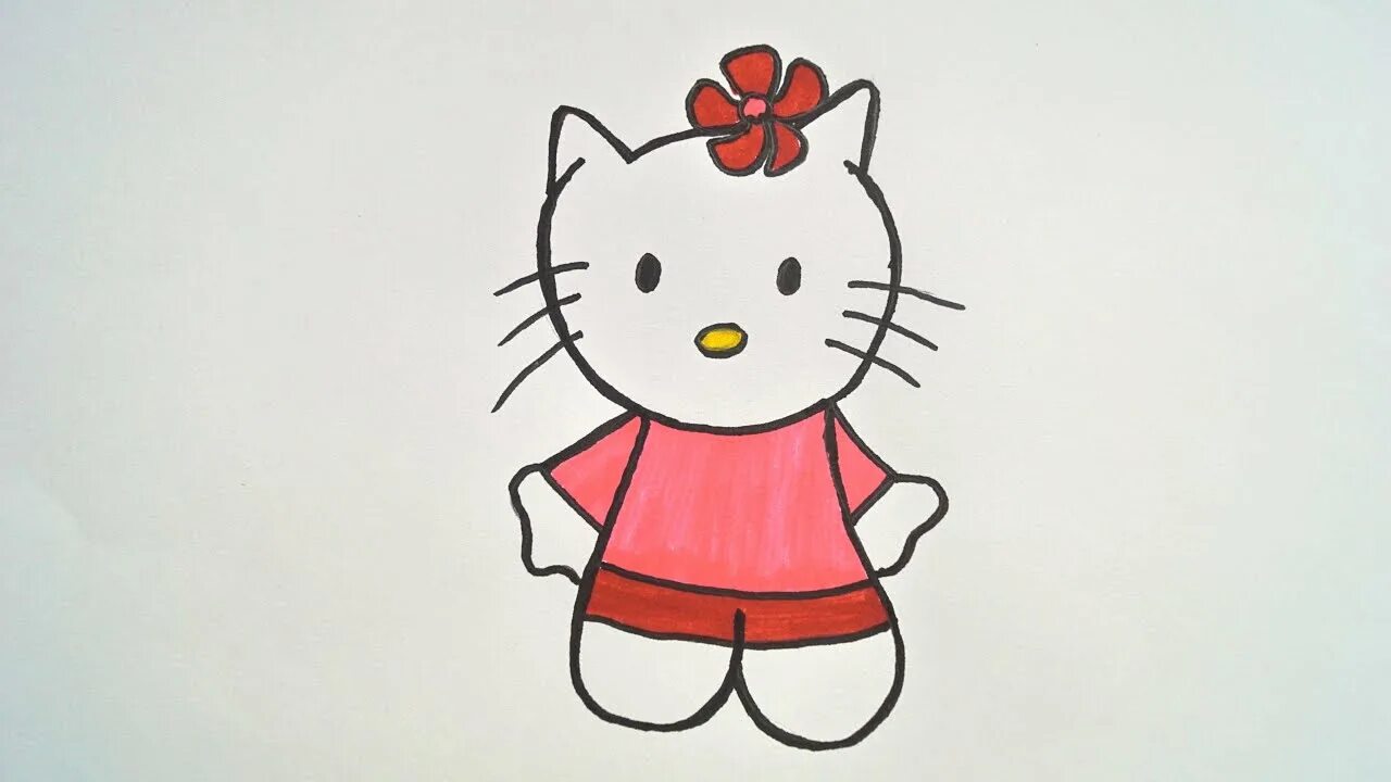 Как нарисовать легкую hello kitty. Рисовать китти. нарисовать хелло китти. рисование пошагово китти. рисование кити поэтапно для детей.
