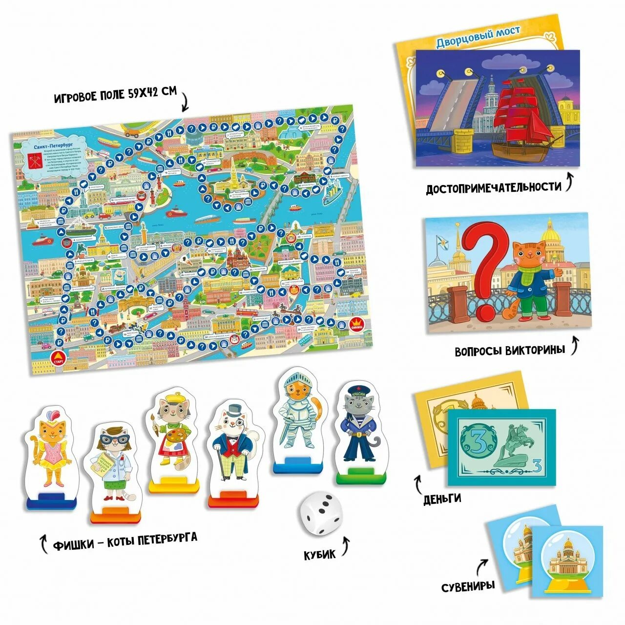 Игра про петербург. Настольная игра геодом 7383 пешком по петербургу с викториной. настольная игра пешком по петербургу. настольная игра геодом. настольные игры бродилки по санкт-петербургу.