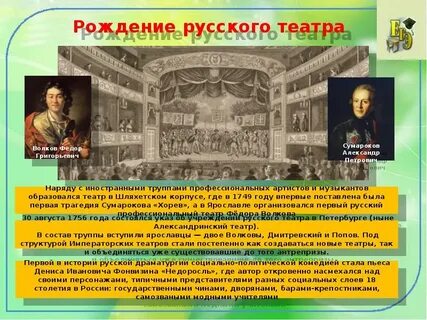 Основал русский театр