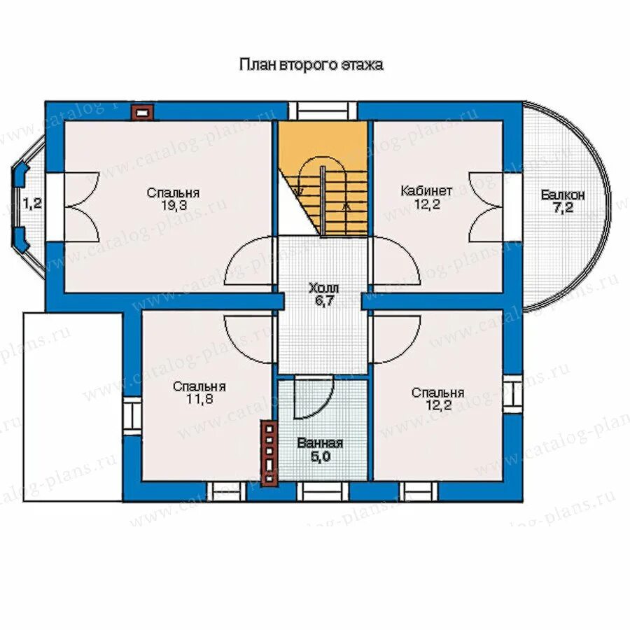 Проект дачного дома 54 м.кв 1 этаж 2 спальни 6 на 9 - цена строительства