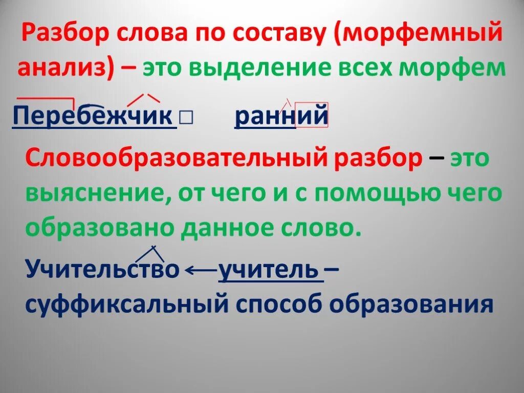 Мудро морфемный и словообразовательный. Морфемный и словообразовательный разбор. Словообразовательный разбор слова. Словообразовательный разбор слоо. Морфемный и словообразовательный анализ слова.