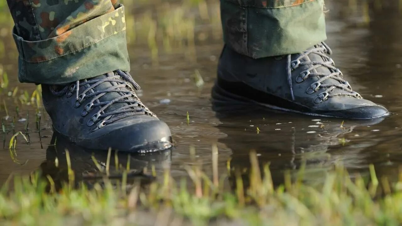 Merrel Military Boots. Crane Soft Shell Waterproof Shoes. Waterproof leather