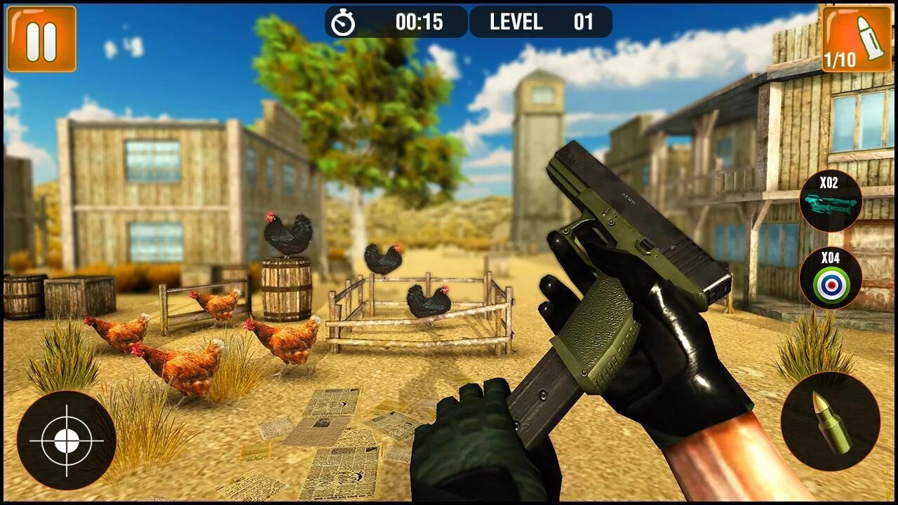 Чикен Ган версия 2.9.0. Курицы стрелялки. Chicken Gun игра.