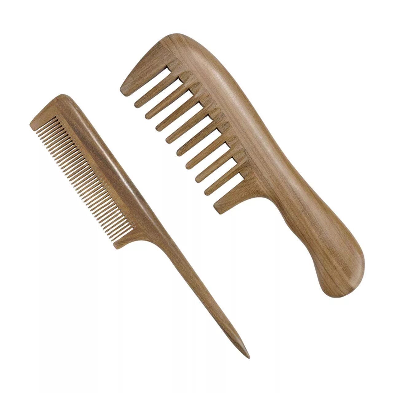 GKHAIR расческа Fine Tooth Comb. Расческа из дерева. Деревянная расческа с редкими зубьями.
