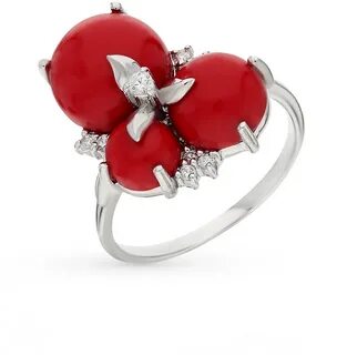 Серебро с кораллом