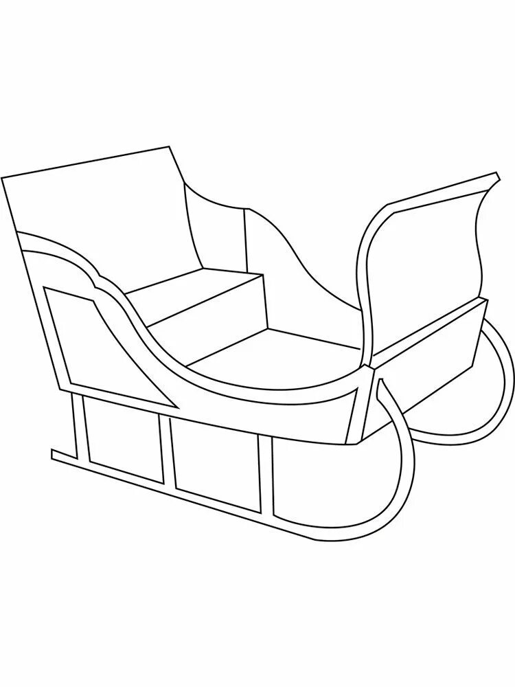 Эскиз санок. Новогодние сани для детей. Сани раскраска. Новогодние сани с узорами. Сани рисунок.