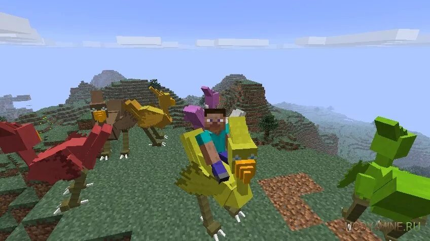 Майнкрафт мод на супер мобов. Мод animals bikes. животные в майнкрафте. чокобо майнкрафт. мод на мобов.