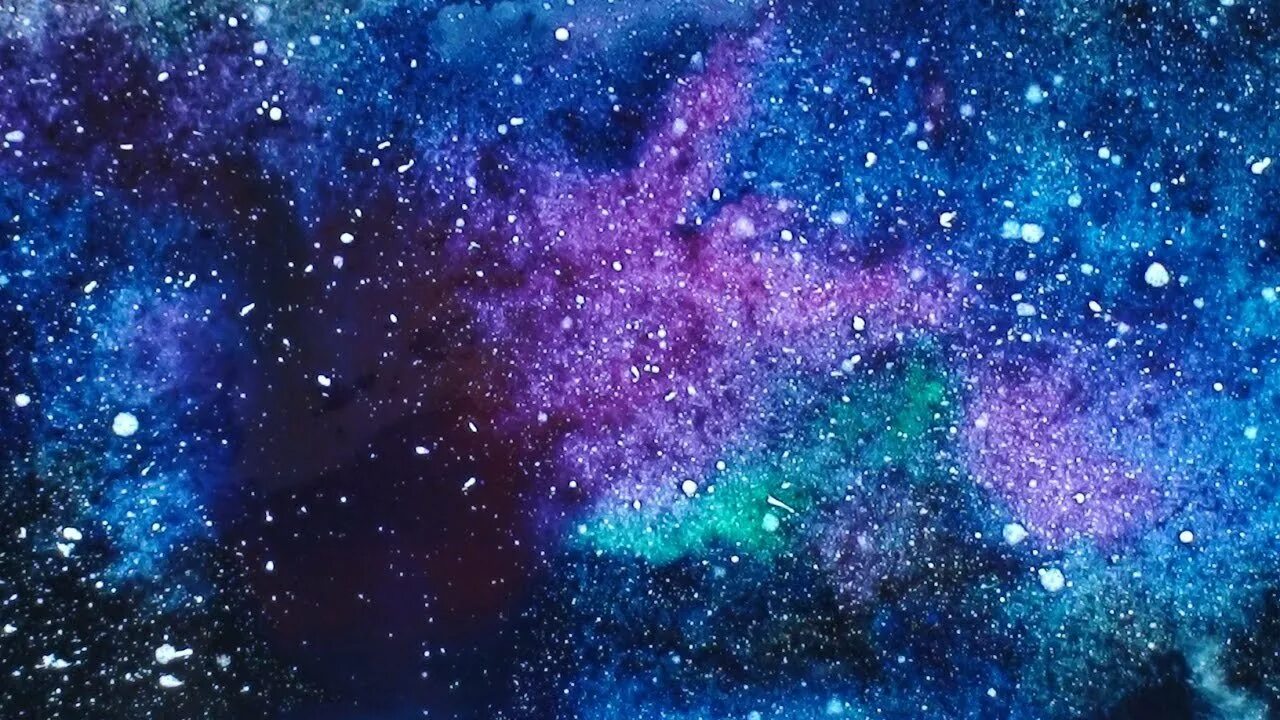 Цветной космос. Космический фон. Разноцветный космос. Голубой космос. Фон Галактика.