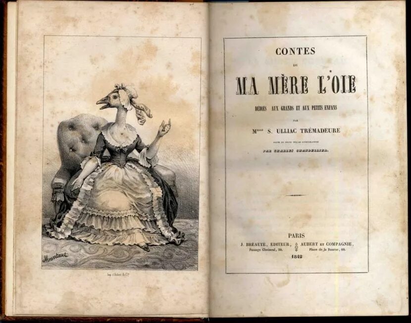 Perrault Charles "Contes". Сказки матушки Гусыни иллюстрации Доре. (Histoires ou Contes du Temps passé), выпущенный в 1697 году..