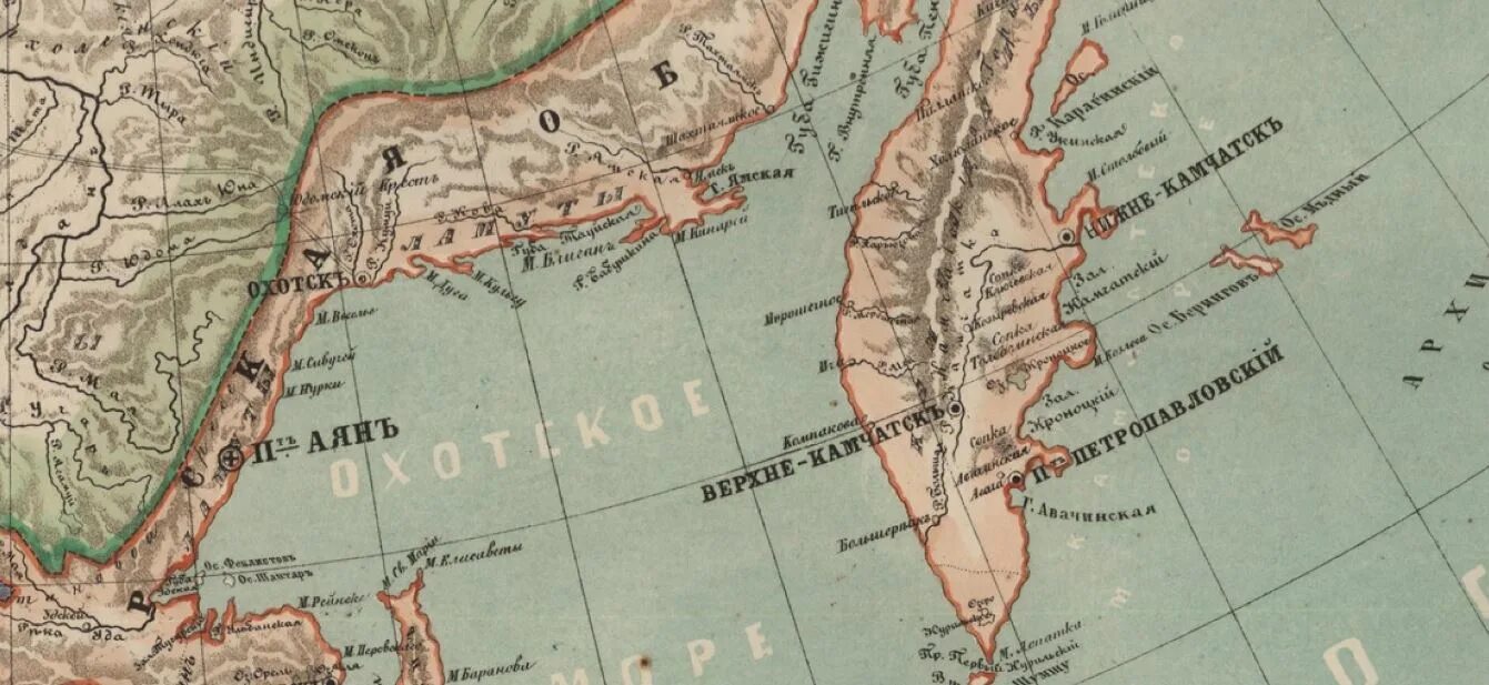 Дальше на карту будут. Карта дальнего Востока 19 века. Карта дальнего Востока Российской империи. Карта дальнего Востока России 1860. Дальний Восток на карте 1860 года.