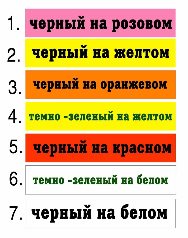 Какой. Сочетание цвета шрифта и фона. Сочетание цветов текста и фона. Сочетание цветов в рекламе. Сочетание цвета шрифта и фона в рекламе.