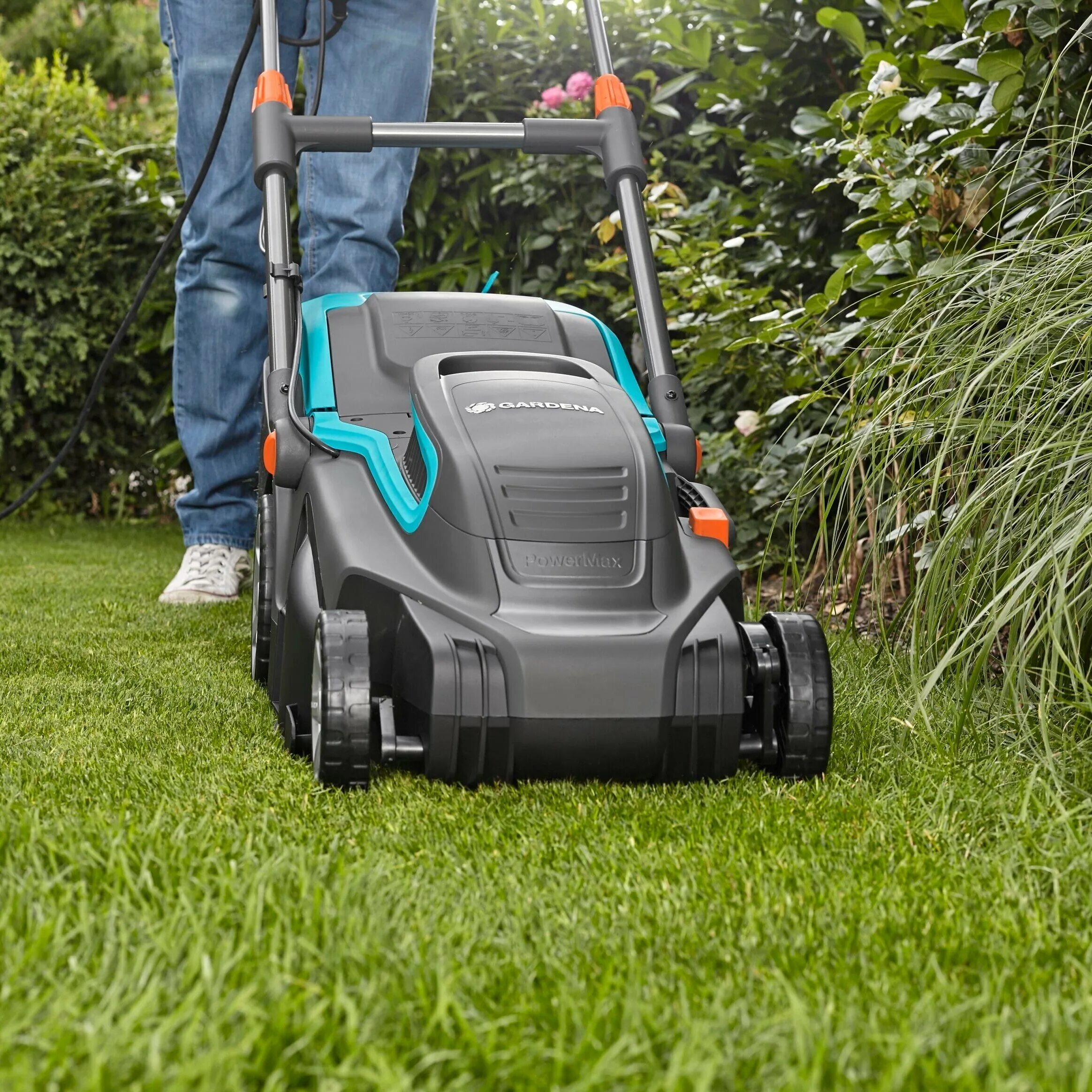 Электрическая газонокосилка gardena powermax 1100/32 05031-20. Электрическая газонокосилка gardena powermax 1100/32 05031-20. 000. 00]. Газонокосилка электрическая gardena powermax 1100/32 (05031-20) 1100 вт.