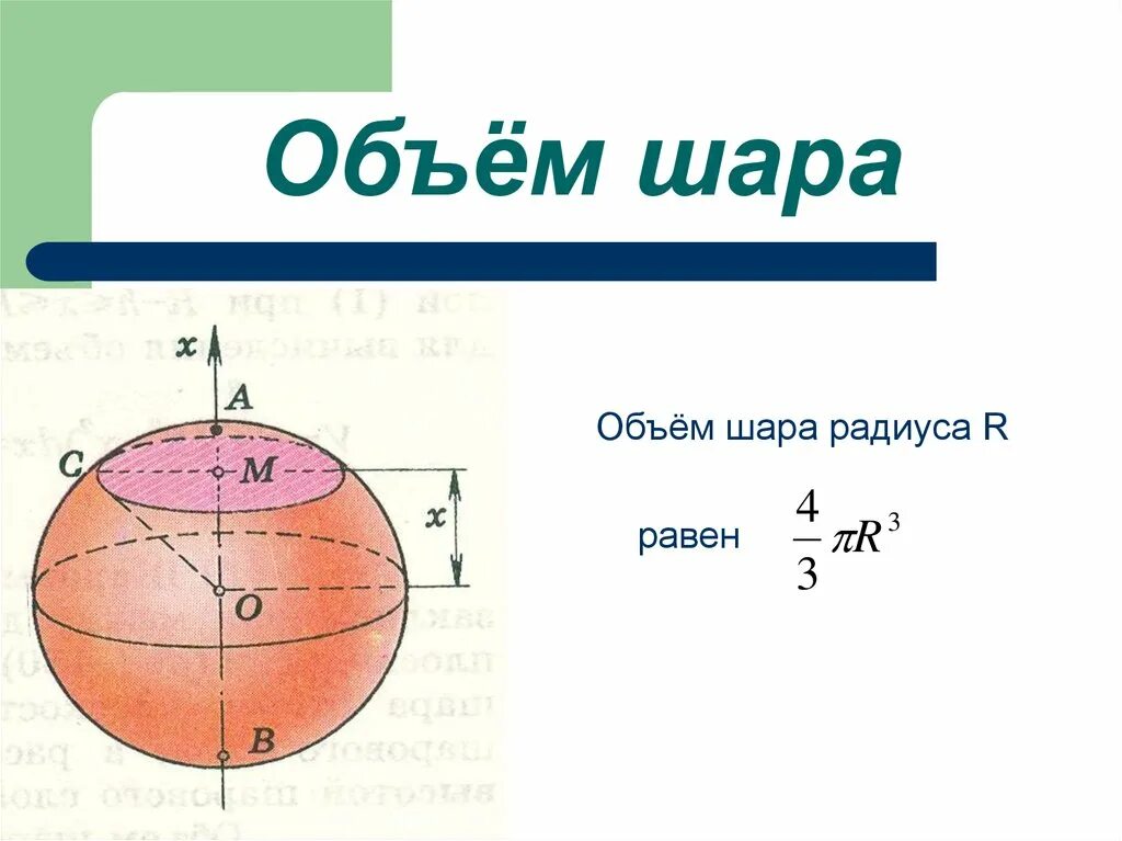 Найти емкость c земного шара. Объем шара формула. Формула измерения объёма шара. Как определить объем шара формула. Формула вычисления объема шара.