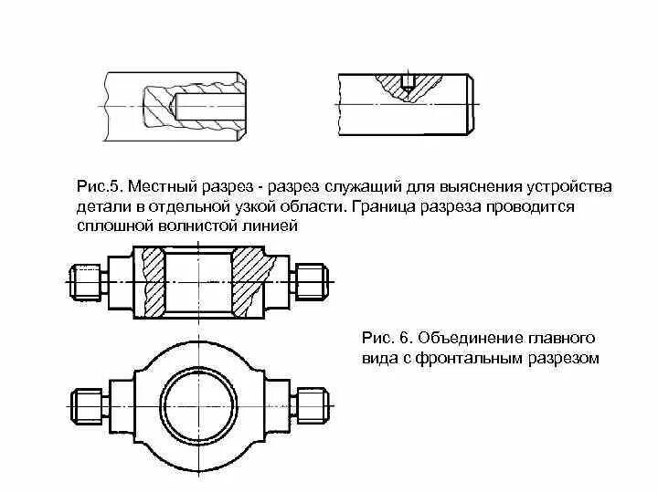 Мысленное рассечение одной плоскостью. Мысленное рассечение одной плоскостью
