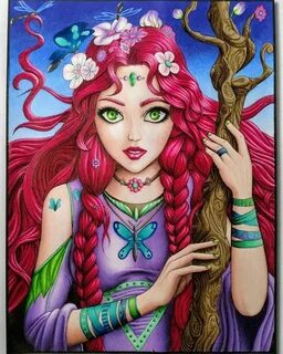 ⠀ 🏆 COLORING PAGE OF THE DAY 🏆 ⠀ -⠀ Fairies Coloring Book by Jade Summer ...