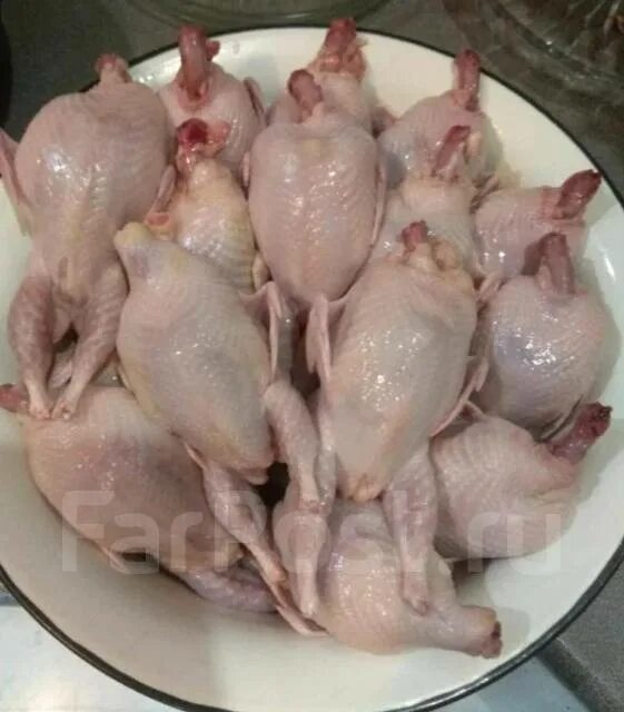 Мясо деревенских перепелов.