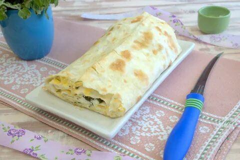 Лаваш с зеленью в духовке рецепт