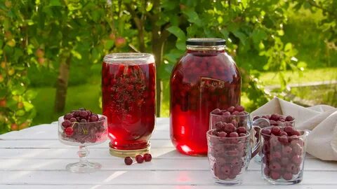 Компот из яблок и вишни на зиму