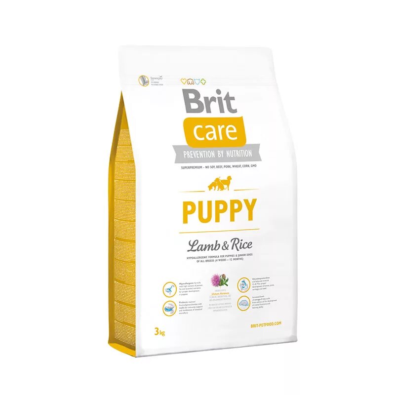 Корм для молодых собак. Brit Care Puppy для собак. Brit Care корм для собак мелких пород. Brit Care Junior large Breed Lamb Rice.