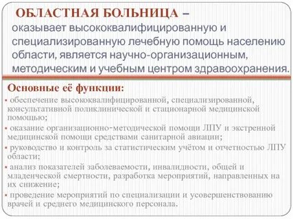 Больница является