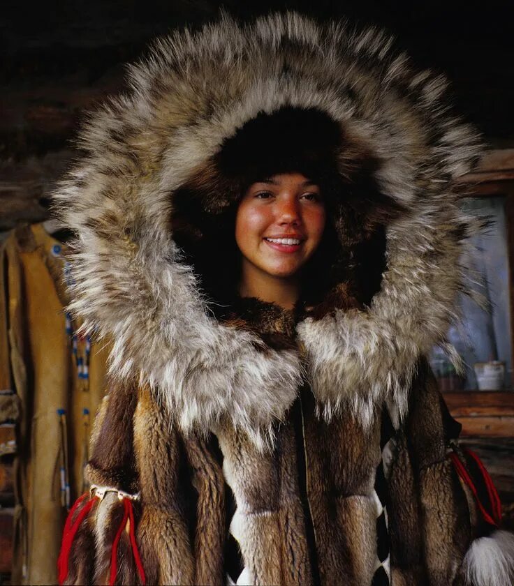 Аляска мех. Аватар в стиле меха. Американские люди fur. Alaska native Winter Clothing. Inuit fur Jacket with HUD fur Boots.