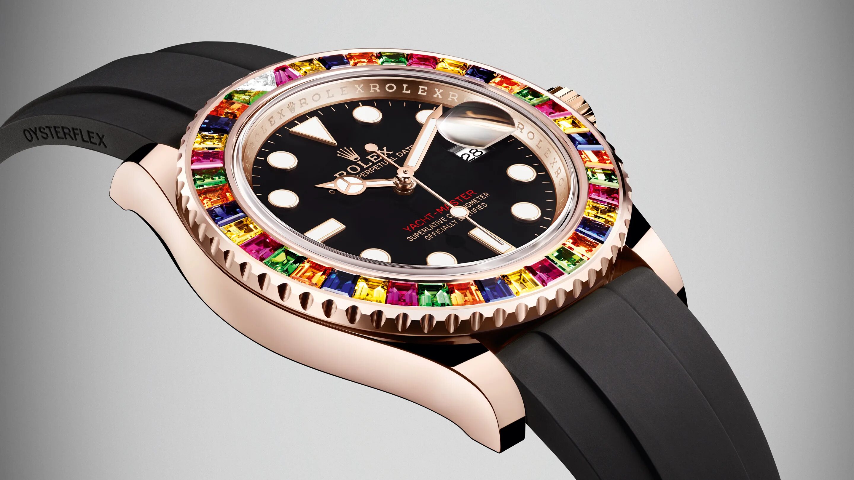 Rolex Yacht Master 40. Rolex Yacht Master Rainbow. Rolex Yacht Master 1. Rolex Yacht Master с цветными камнями.