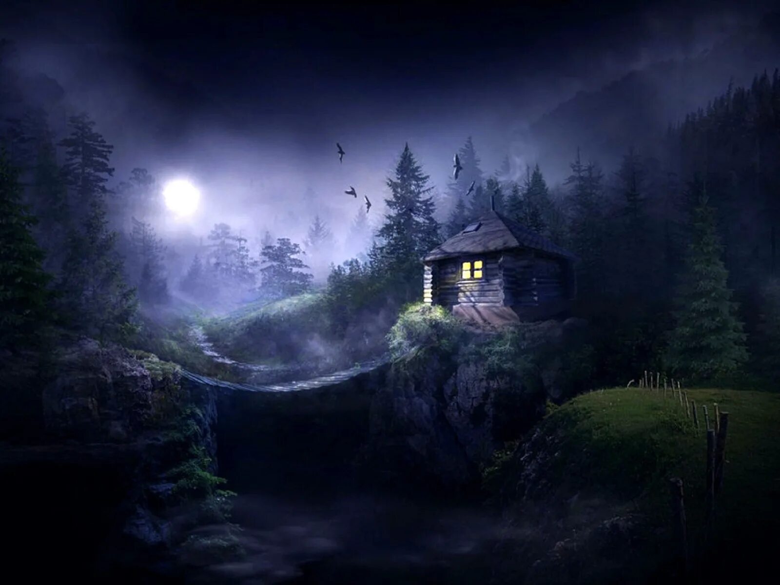 Темная деревня 2. Избушка ведьмы. Мистический домик в лесу. Дом в лесу ночью. Домик в лесу ночью.