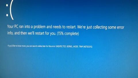 Unexpected kernel mode trap