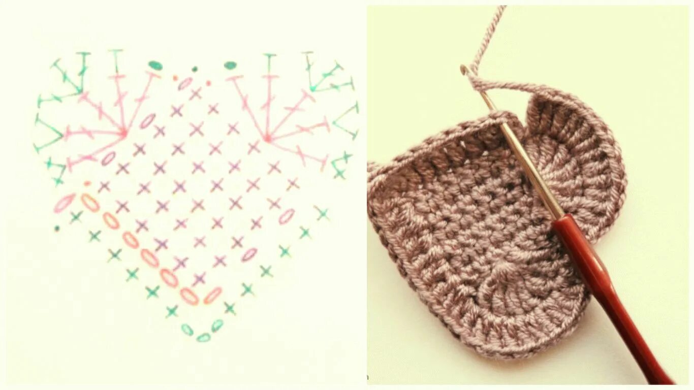 Вязаные сердечки крючком. Вязаные сердечки. Вязаные сердечки крючком. Сердечко крючком для начинающих пошагово. Вязаные сердечки.