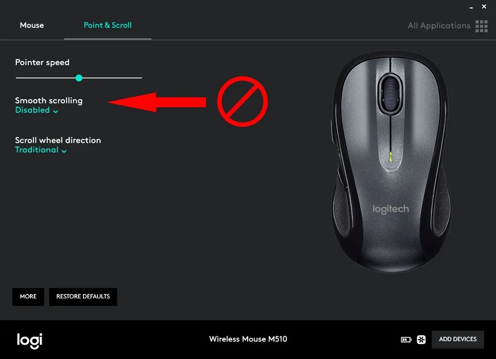 Плавный скроллинг. Logitech options. Mouse Control. Mouse Wheel на клавиатуре. Logitech Scroll Wheel.