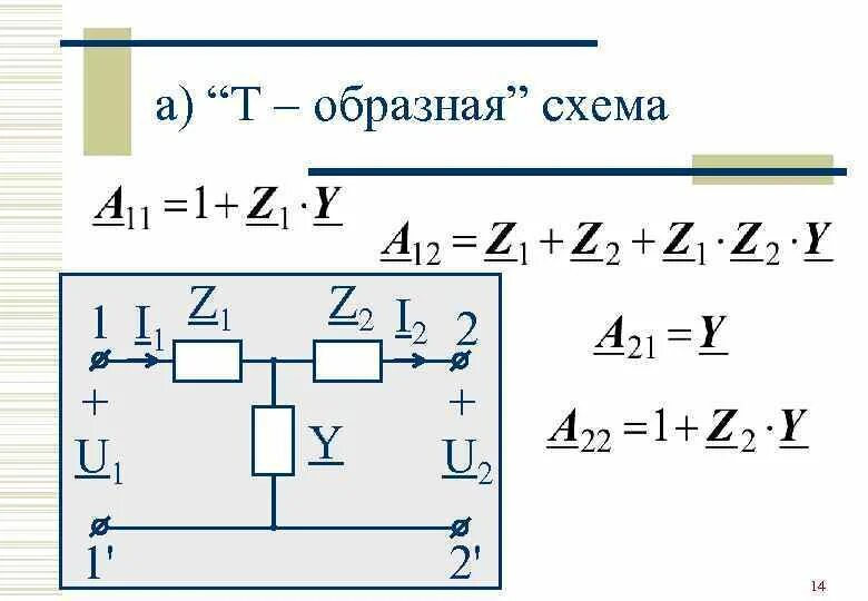 Расчет т образного. А параметры четырехполюсника т образного. а парметры т обьрахзног четырехполюсник. п схема четырехполюсника формулы. z параметры т образного четырехполюсника.