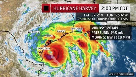 National Hurricane Center upgrades Harvey to Category 3, will be.