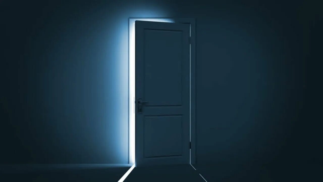 Открытая дверь. Дверь открывается. Приоткрытая дверь. Двери закрываются.