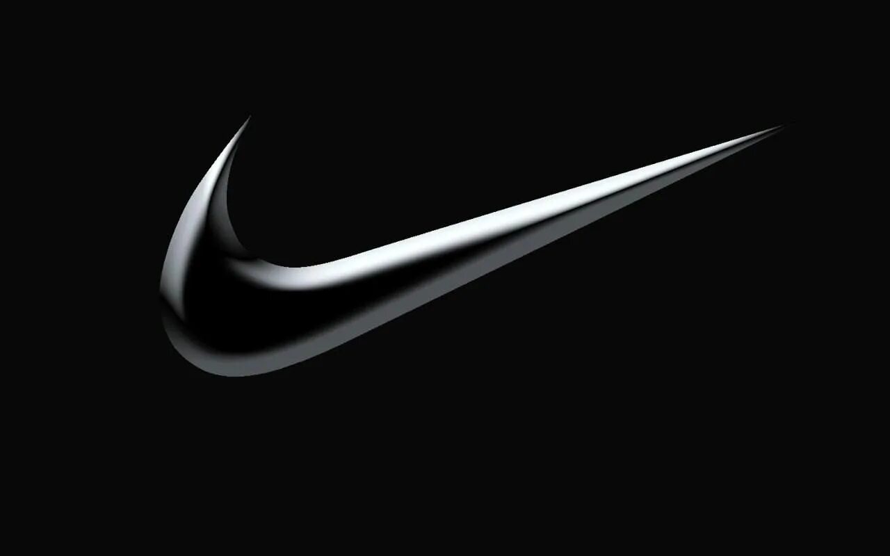 Nike swoosh black