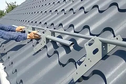 Крепление снегозадержателей на металлочерепицу