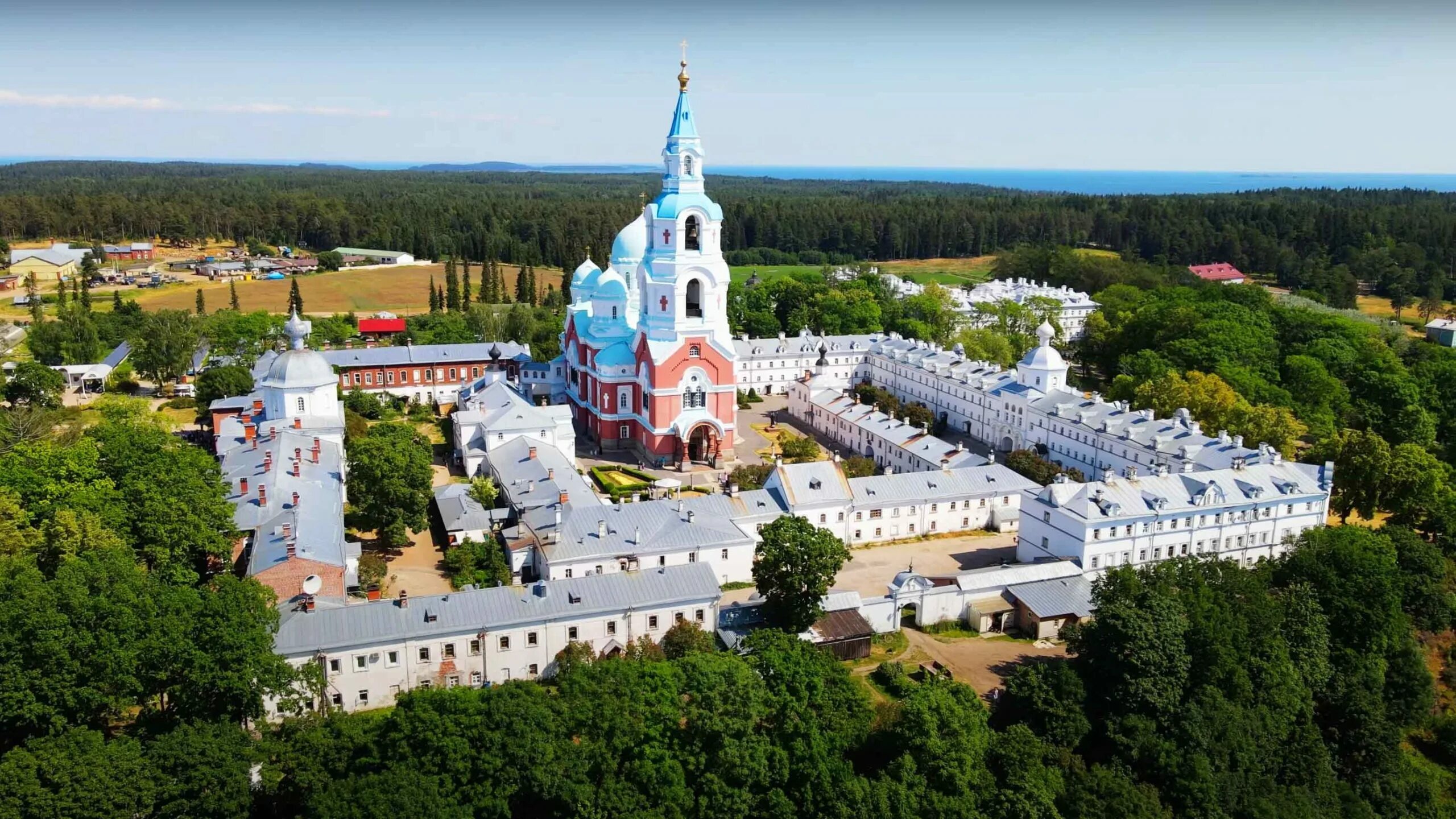 Валаам (остров). Гора Елеон Валаам. Валаам Свято Троицкий монастырь.