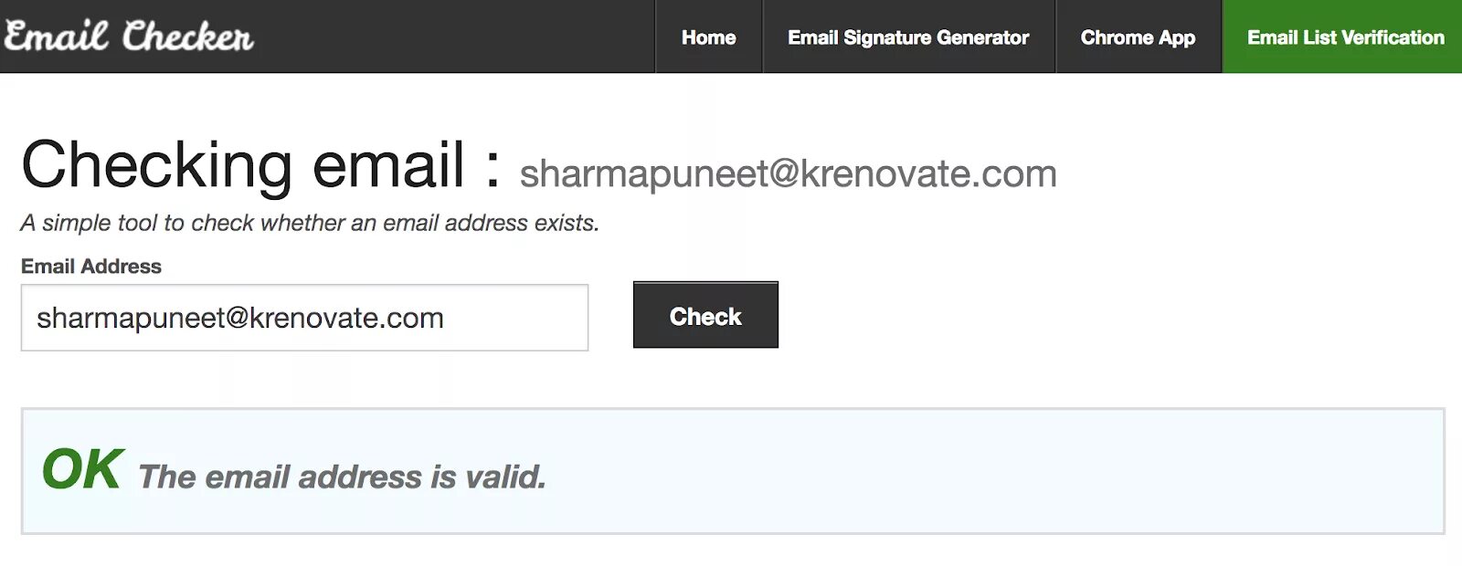 The email is not valid