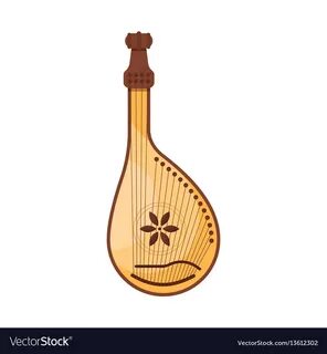 Flat style ukrainian traditional musical Vector Image