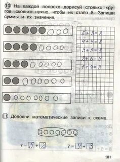 Составь математические записи к схемам 1