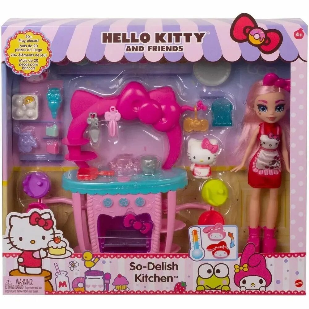 Кукла хеллоу. Набор игровой hello Kitty восхитительная кухня gwx05. Hello Kitty игровой набор восхитительная кухня. Хеллоу Китти набор кухня с куклой. Игровой набор кухня Хеллоу Китти.