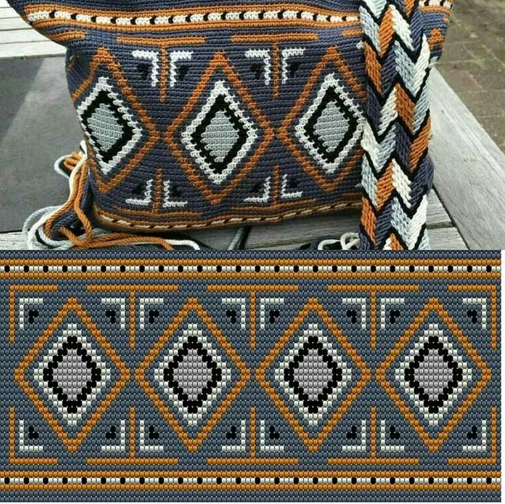 Жаккард крючком техника. Колумбийская мочила орнамент. Сумки вайуу Wayuu Bag схемы. Сумка с орнаментом. Жаккардовое вязание крючком сумки.