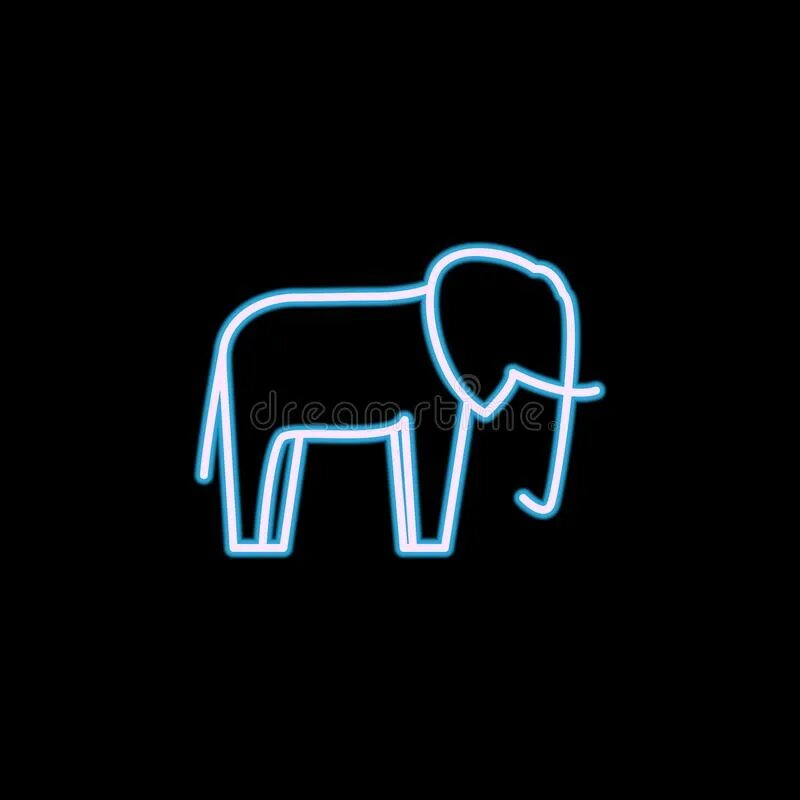 Neon elephant. Неоновый слон. Слон из неона. Неоновая иконка сафари. Слон неон иконка.